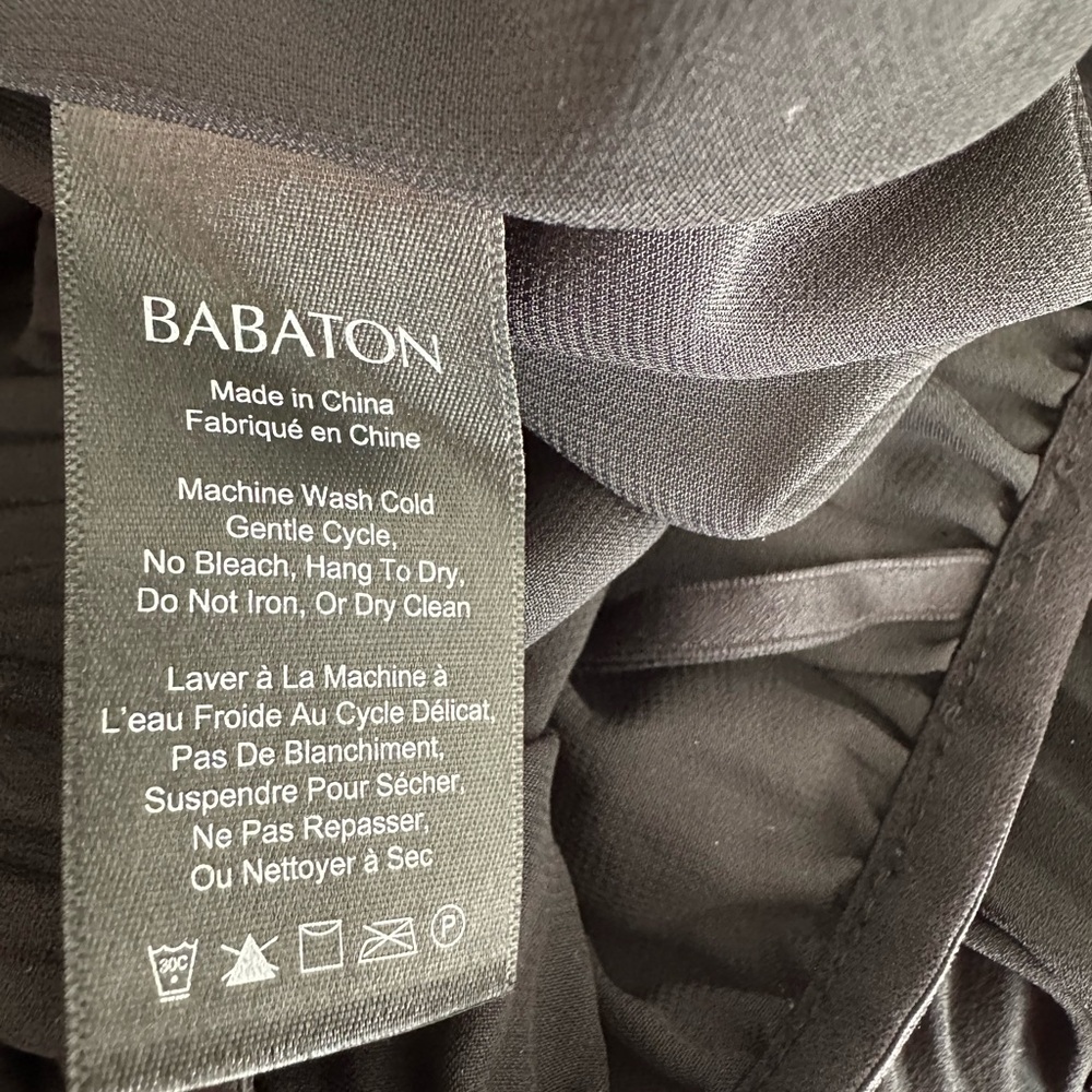 Aritzia Babaton Black Midi Pleated Skirt - Picture 5 of 6